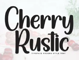 Cherry Rustic Display font