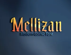 Mellizan font