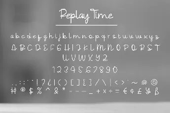 Replay Time font