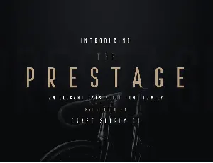 Prestage font