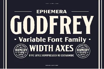 Godfrey Condensed font