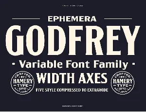 Godfrey Condensed font