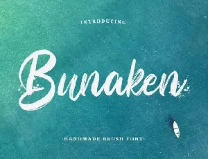 Bunaken Brush font