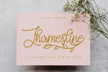 Jhamesline Handwritten font