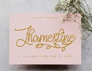 Jhamesline Handwritten font