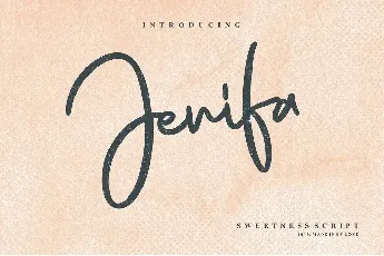 Jenifa Script font