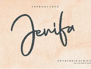 Jenifa Script font