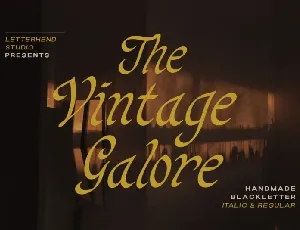 Vintage Galore font