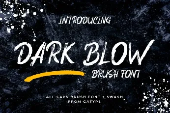 Dark Blow Brush font