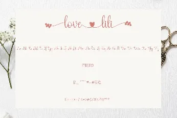 Love Lili font