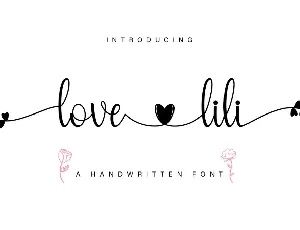 Love Lili font