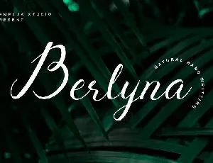 Berlyna Modern Script font