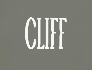 Cliff font