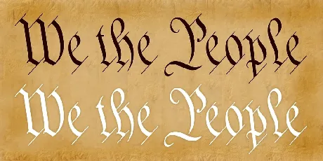 We The People font