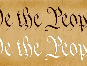 We The People font