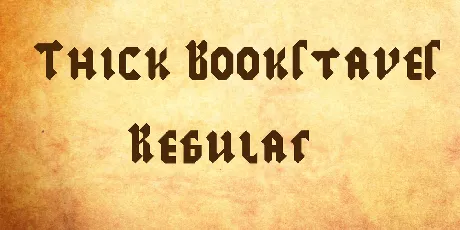 Thick Bookstaves font