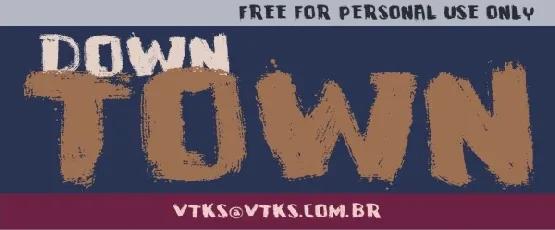 VTKS DOWNTOWN font