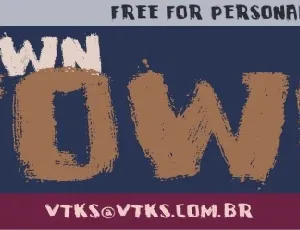 VTKS DOWNTOWN font