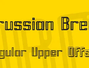 Prussian Brew font