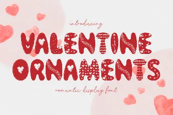 Valentine Ornaments font