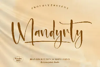 Mandyrty â€“ Handwritten Script font