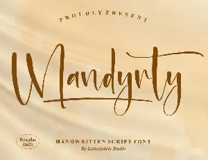 Mandyrty â€“ Handwritten Script font