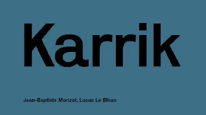 Karrik Sans Serif font