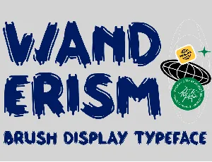 Wanderism Brush font