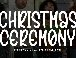 Christmas Ceremony Display font