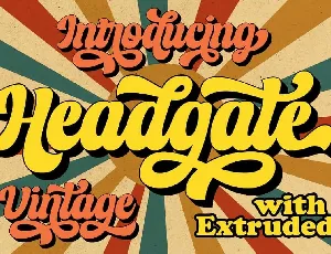 Headgate font