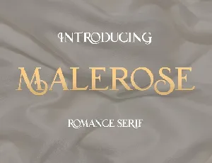 Malerose font