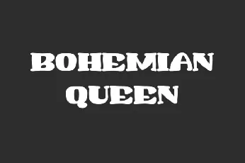 Bohemian Queen font