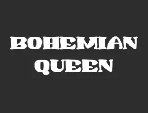 Bohemian Queen font