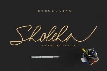 Sholeha Signature font