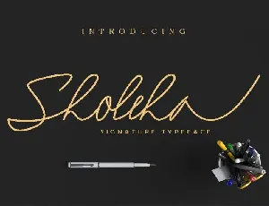 Sholeha Signature font