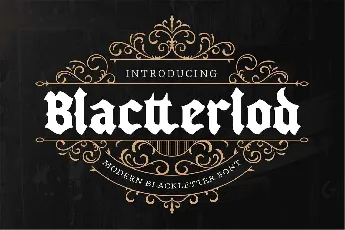 Blactterlod font