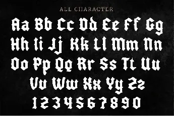 Blactterlod font