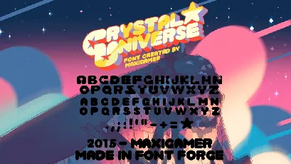 Crystal Universe font