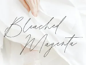 Bleached Magenta font