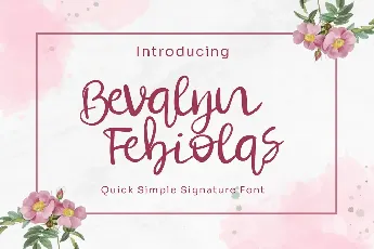 Bevalyn Febiolas font