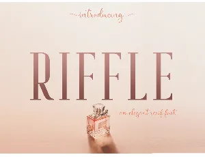 Riffle Demo font