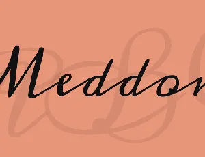 Meddon font