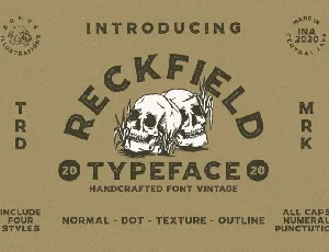 Reckfield Display Typeface font