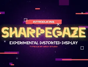 Sharpegaze font