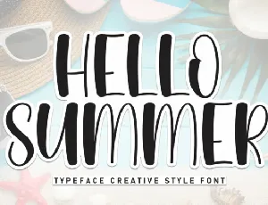 Hallo Summer Display font