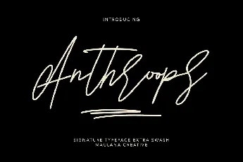 Anthroops font