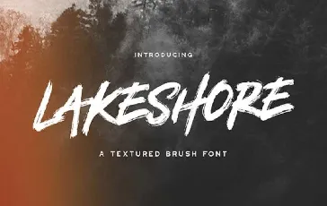 Lakeshore Brush Free font