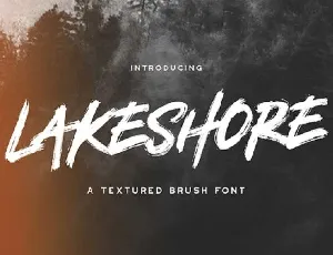 Lakeshore Brush Free font