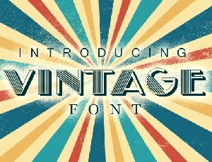 Vintage font