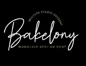 Bakelony font